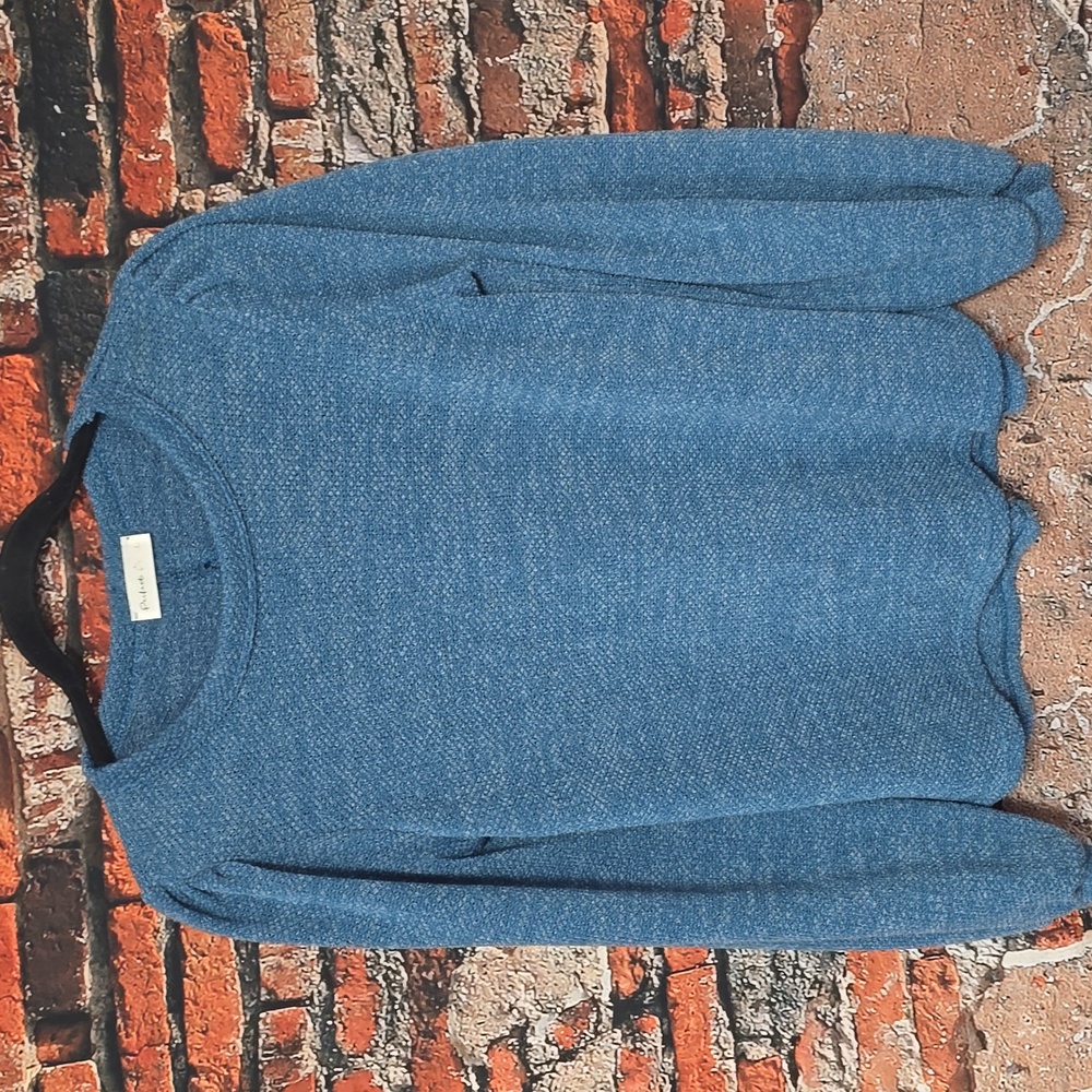Perfect Peach M Teal Pullover Sweater